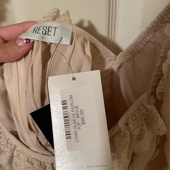 Long sleeve cropped blouse - Picture 4 of 4